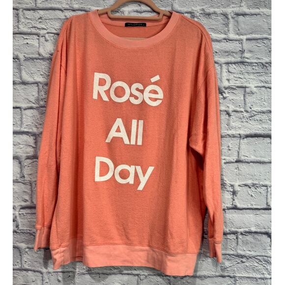 WILDFOX "Rose All Day" Sweater Small* - Picture 2 of 5